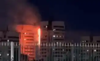 Астана: Пожар в жилом комплексе 'Семь бочек' на улице Мира 15 октября