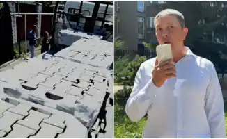 Скандал в Алматы: брусчатка с бульвара Уалиханова перемещается в частный дом, общественность требует объяснений