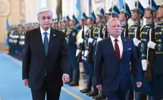 Токаев встретил короля Иордании Абдаллу II в Акорде: официальная церемония встречи
