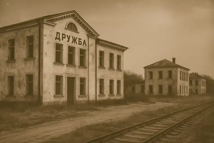 Как мог выглядеть посёлок Дружба (ныне — Достык) в 1960-е. Изображение сгенерировано ИИ