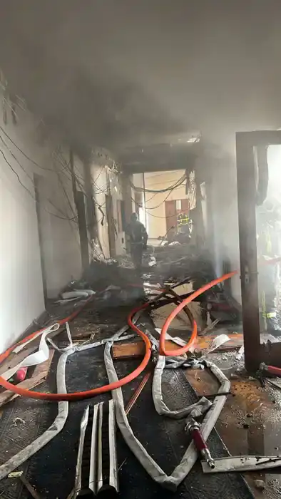 Пожар в правительственном здании