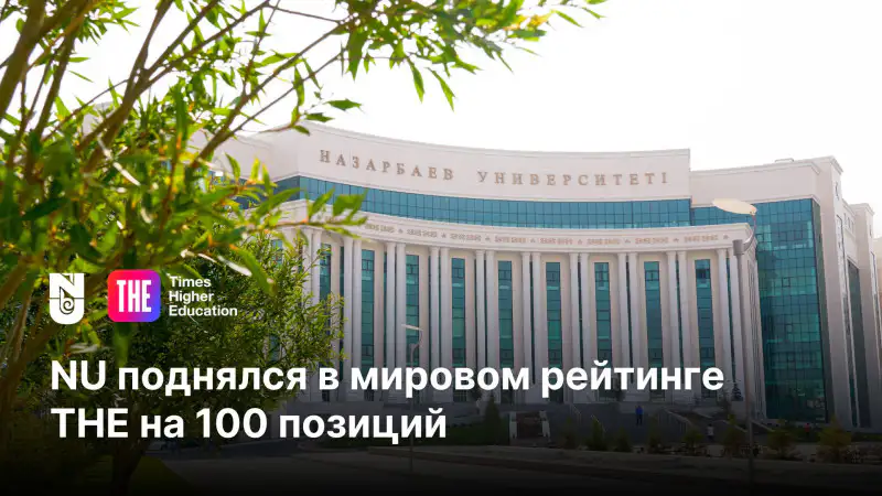 Nazarbayev University укрепляет международный статус, поднявшись на 100 позиций в рейтинге Times Higher Education WUR Атырау