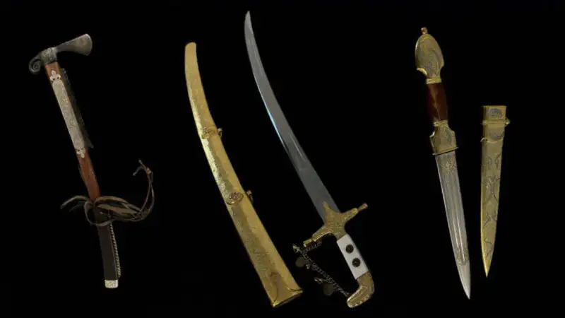 Люксовые ручки и сабли из особняка Масимова выставлены на продажу: корреспондент Tengrinews.kz с места событий Атырау