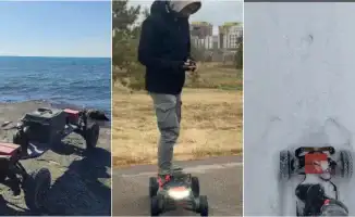 Казахстанец удивил Астану: самодельный электроскейт покоряет улицы столицы