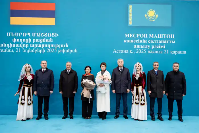 Улицу Месропа Маштоца открыли в Астане (4)