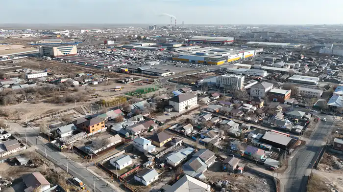 Район Кирпичный, Астана. Фото: ©️ / Маржан Куандыкова. Снято с дрона