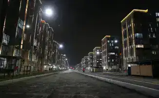 Результаты освещения фасадов новых микрорайонов в Алматы