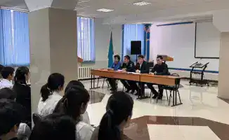 В Астане прошла акция «Безопасная среда: основа закона и порядка» в колледже экономики и права