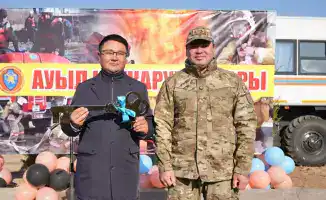 ТУРКЕСТАН: В СОЗАКСКОМ РАЙОНЕ ЗАЖГЛИ СВЕТ НОВОГО ПОЖАРНОГО ПОСТА