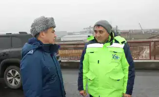 Инспекция полиции на трассе Самара–Шымкент