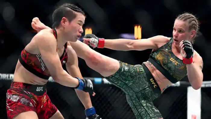 Валентина Шевченко побеждает Вэйли Чжан на UFC 322: символ силы и единства женщин в спорте Атырау