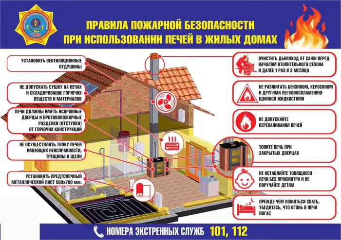 МЧС Казахстана призывает к соблюдению международных стандартов пожарной безопасности в условиях резкого похолодания Атырау
