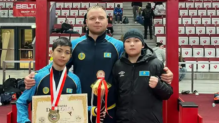 Карагандинские каратисты золотые медали чемпионат Польша Атырау