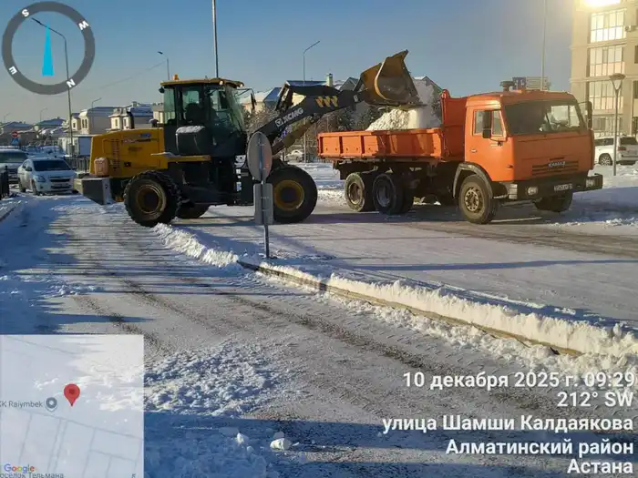 Снегоуборочные работы в Астане: более 3 000 дорожных рабочих и 1 300 единиц спецтехники на борьбе с зимними условиями Атырау