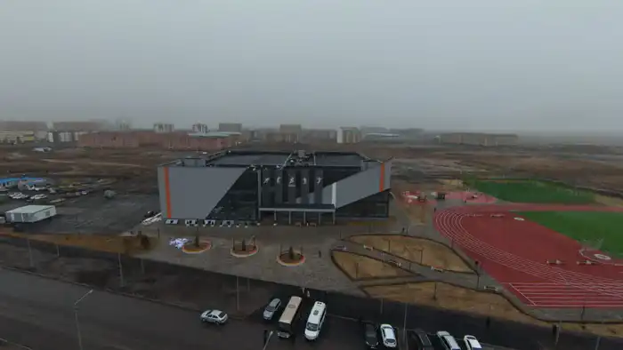 Спортивный комплекс Кокше Арена в Кокшетау завершение строительства Атырау