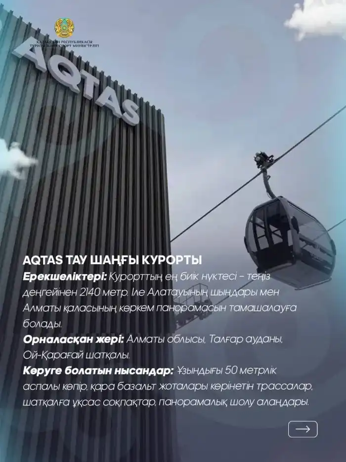 Министерство туризма и спорта Казахстана представило 8 лучших мест для зимнего отдыха в Алматинской области Атырау