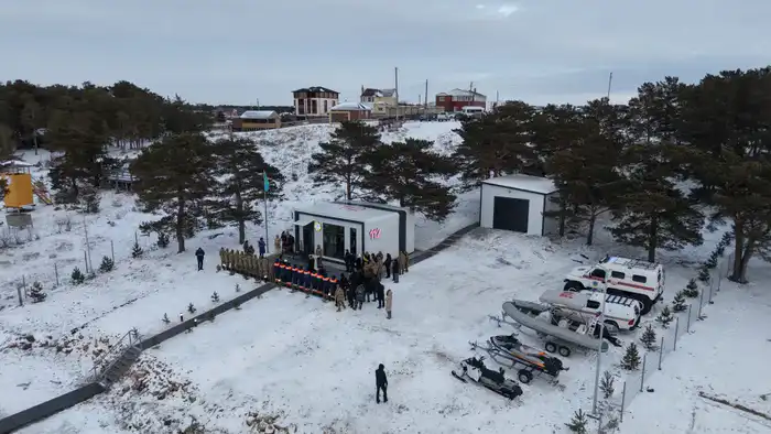 Новая спасательная станция на озере Имантау Атырау