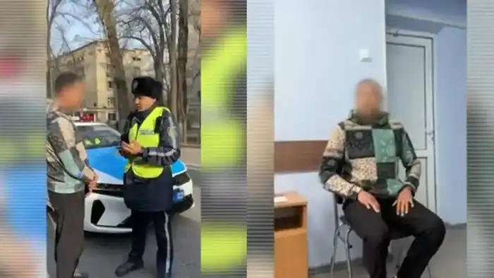 Задержание водителя в наркотическом опьянении в Алматы без страховки Атырау