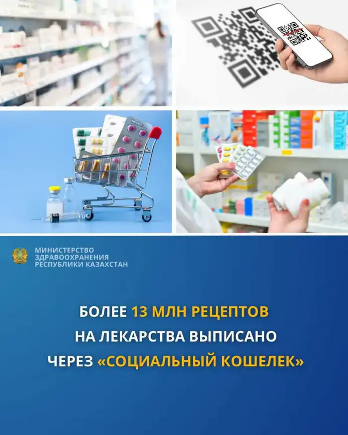 БОЛЕЕ 13 МЛН РЕЦЕПТОВ НА ЛЕКАРСТВА ВЫПИСАНО ЧЕРЕЗ «СОЦИАЛЬНЫЙ КОШЕЛЕК» Атырау