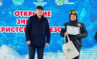 В Восточно-Казахстанской области стартовал зимний туристический сезон 2025-2026 на курорте "Алтайские Альпы"