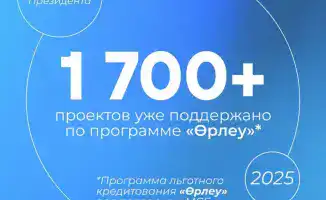 Поддержка 1700 предпринимательских проектов в рамках программы «Өрлеу»