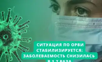 Заболеваемость ОРВИ снизилась на 1,7 раза: эпидемиологическая ситуация стабилизируется