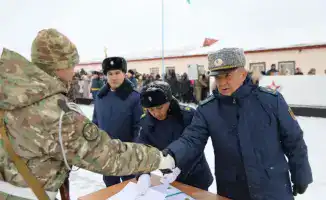 170 молодых бойцов приняли военную присягу в Акмолинском гарнизоне
