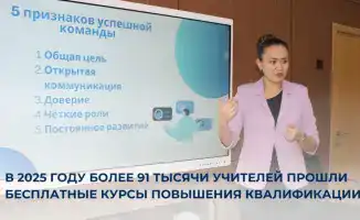 В Казахстане более 91 тысячи учителей повысили квалификацию через бесплатные курсы, что способствует развитию инклюзивного образования и цифровых навыков.