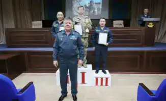Соревнование по стрельбе в Национальной гвардии МВД РК