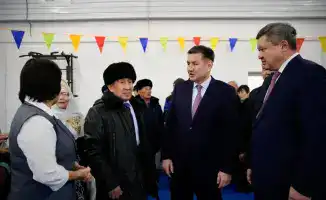 Новый спортивный зал в селе Жанузак