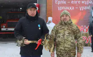 В селе Атасу области Ұлытау открыт новый пункт для борьбы с пожарами, обеспечивающий защиту двух населённых пунктов