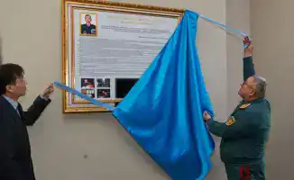 На факультете Национальной гвардии НУО открыли аудиторию имени полковника Каната Толенгутова
