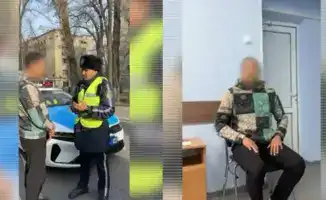 Задержание водителя в наркотическом опьянении в Алматы без страховки