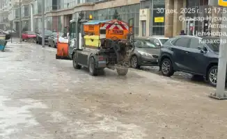 Астана: Ледяные горки и катки на набережной Есиль закрыты из-за потепления