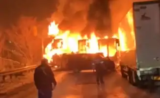 Массовое ДТП в Японии: 56 автомобилей столкнулись в префектуре Гумма, возник пожар