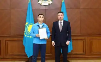 Атырауский спортсмен Ерсин Болатов получил благодарность от премьер-министра Казахстана