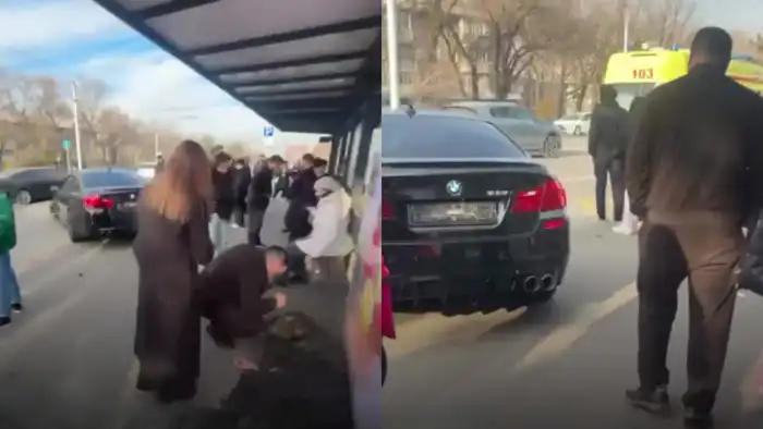 Серьезное ДТП в Алматы: водитель BMW врезался в остановку, пострадали люди Атырау