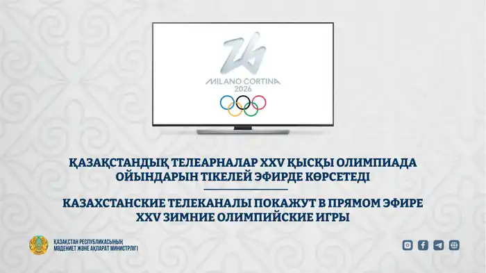 Прямой эфир XXV зимних Олимпийских игр с 6 февраля на телеканалах Казахстана Атырау
