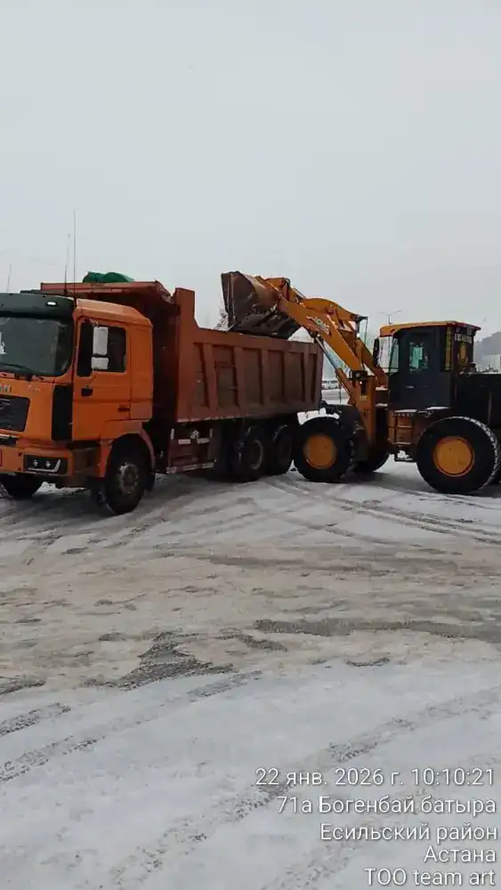 Вывоз снега из Астаны более трех миллионов кубометров зимний сезон Атырау