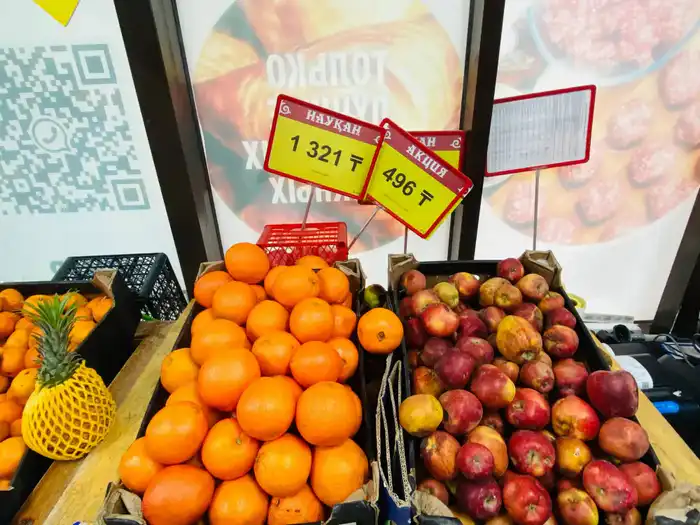 Мониторинг цен на продукты питания в Актау во время новогодних праздников Атырау