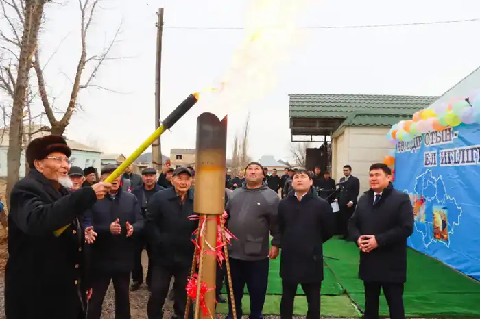Система природного газа в селе Сарыарық Туркестанской области Атырау