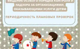Часы проверки: как часто будут звучать будильники для бюджетных организаций, работающих с детьми?