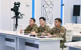 Обсуждение мер безопасности в зимний период на пресс-конференции МЧС РК