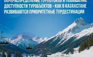 Расширение горнолыжных курортов, перераспределение турпотоков и повышение доступности туробъектов - как в Казахстане развиваются приоритетные турдестинации