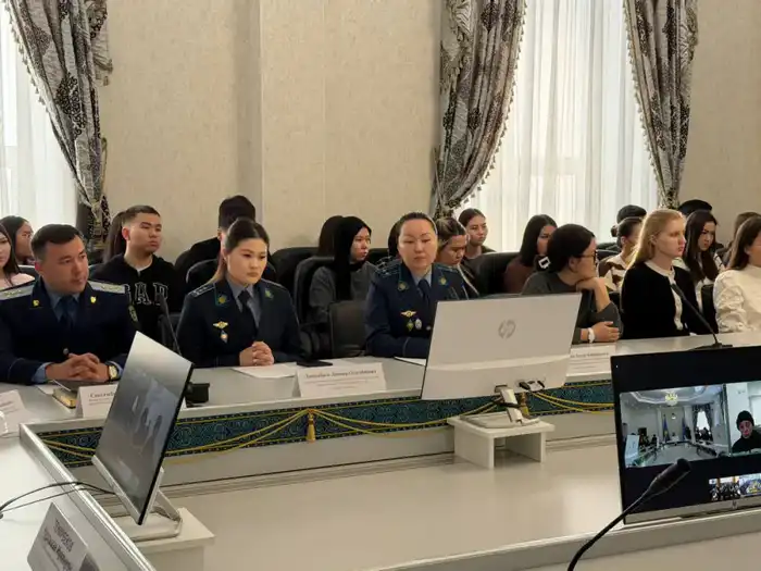Телемост о правовой культуре молодежи в Костанае Атырау