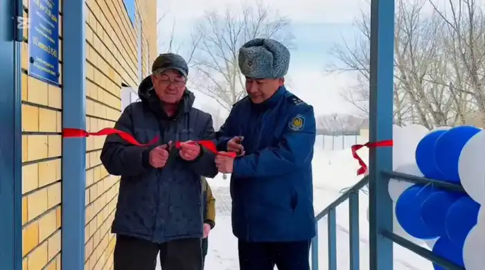 Открытие нового полицейского пункта в селе Камышенка для улучшения безопасности Атырау