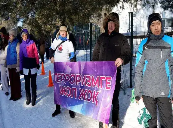 Спорт объединяет: лыжный забег против терроризма! Атырау