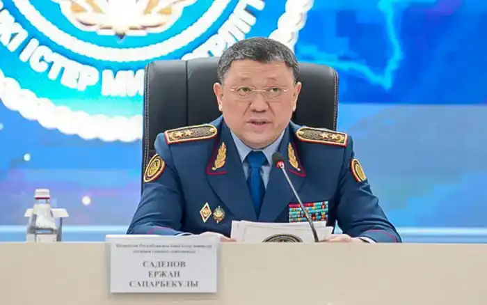 Совещание министра внутренних дел Ержана Саденова о полиции Шымкента и общественной безопасности Атырау