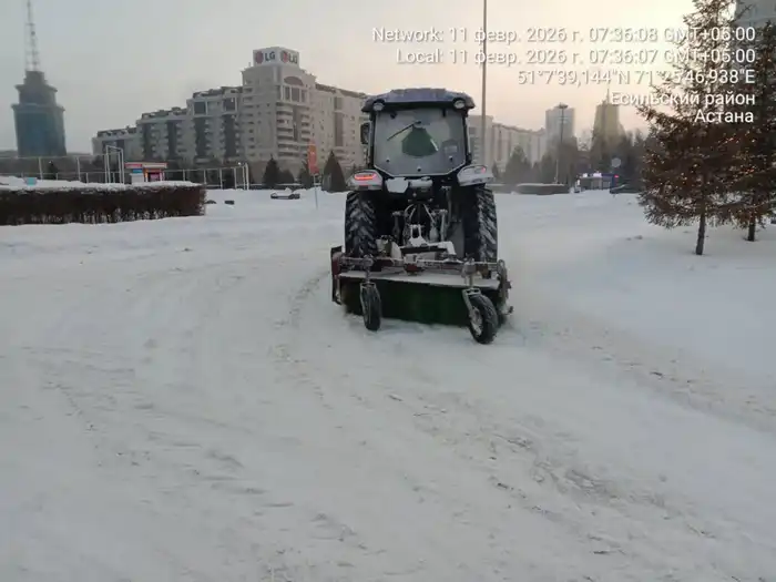 Снегопад в Астане: 63 тысячи кубов за ночь! Атырау