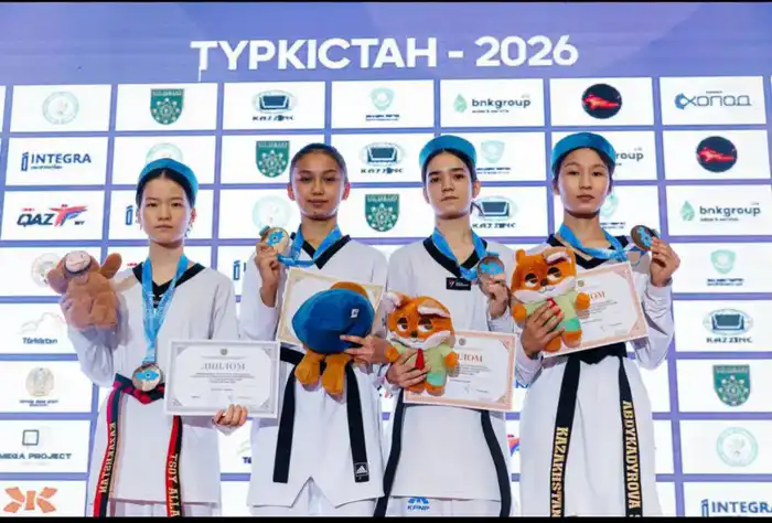 Туркестанские тхэквондисты обеспечили себе участие в молодежном чемпионате мира, завоевав 11 медалей на национальном турнире Атырау